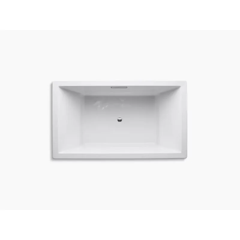 Underscore Rectangle 72" x 42" x 23" Drop-In Bathtub in White