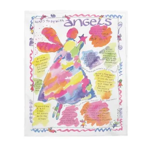 Ways To Be With Angels by SARK - Velveteen Plush Blanket